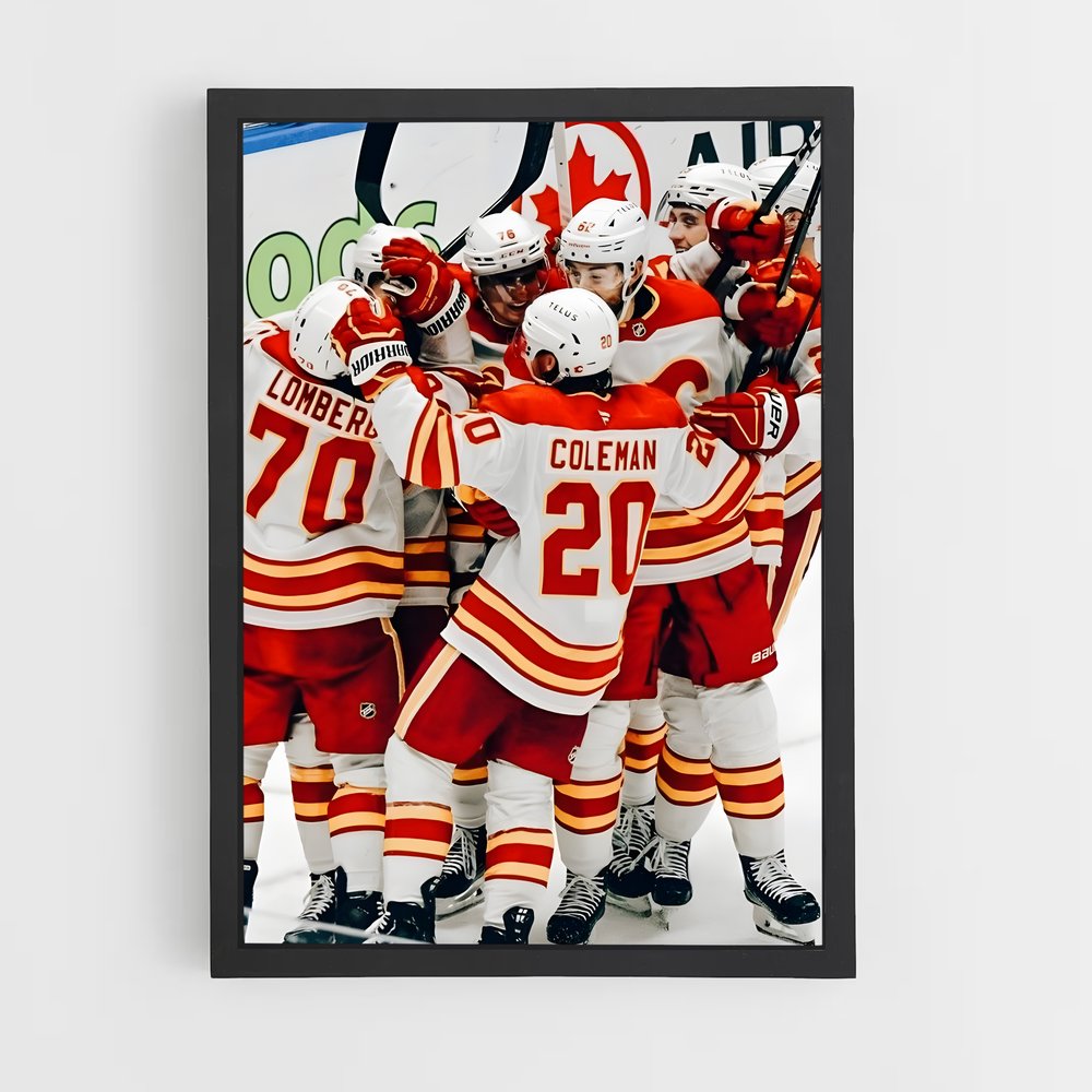 Poster La Victoire des Flames – affiche Hockey sur glace (vue 2)